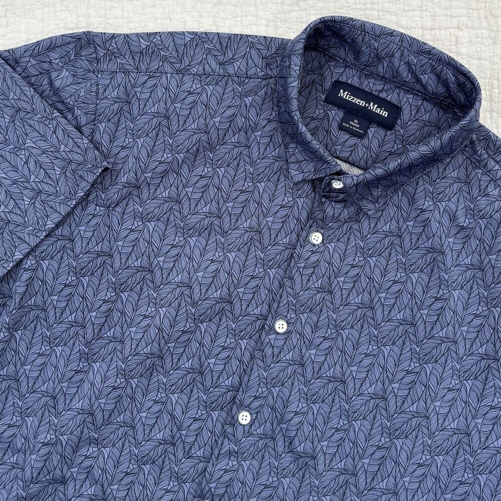 Mizzen Main Shirt Mens Size XL Classic Fit Performance Stretch